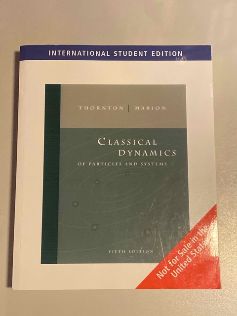 9780495556107-Classical-Dynamics-of-Particles-and-Systems-International-Edition