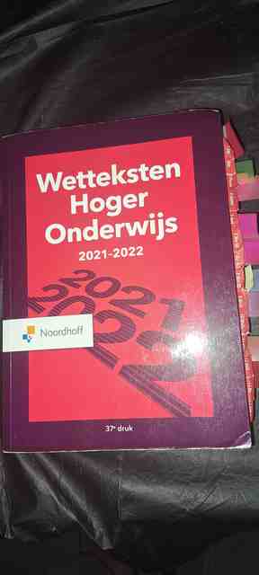 9789001747671-Wetteksten-hoger-onderwijs-2021-2022