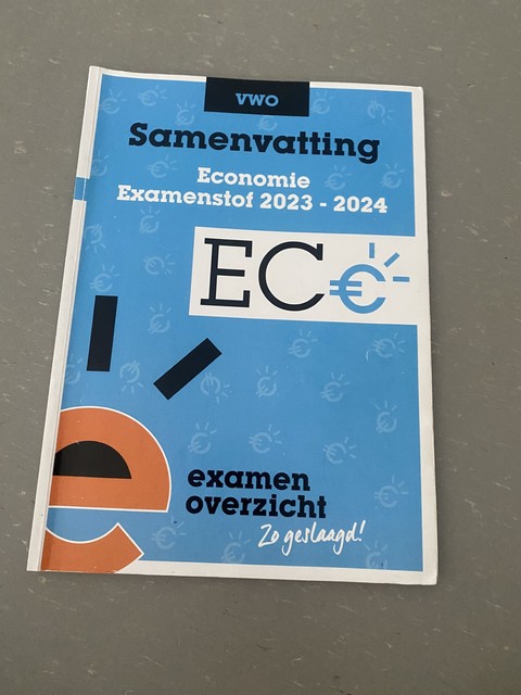 9789464381948-Examenoverzicht-Samenvatting-economie-vwo-2023-2024