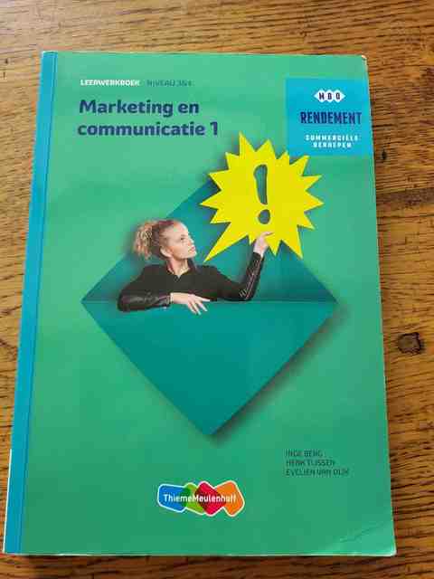 9789006372274-Marketing-communicatie-Niveau-34-Deel-1-Leerwerkboek