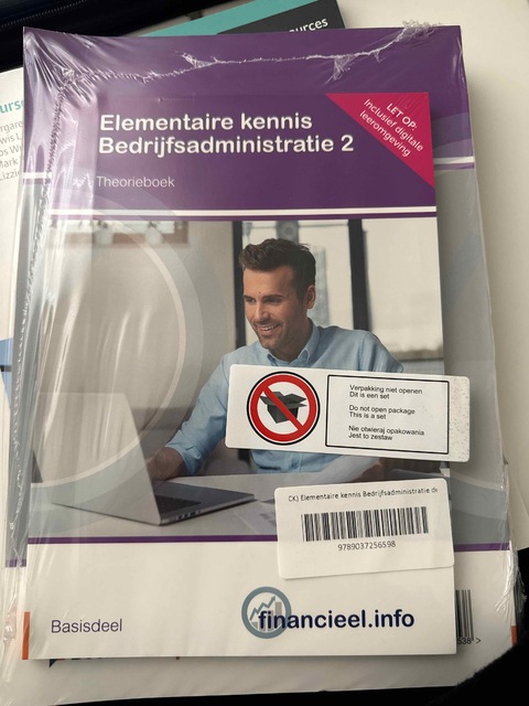 9789037256598-Elementaire-kennis-Bedrijfsadministratie-deel-2-combipakket
