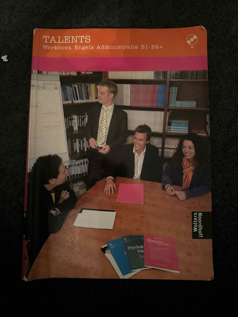 9789001143794-Talents-Engels-Administratie-B1-B2-deel-Werkboek-CD-ROM-druk-1