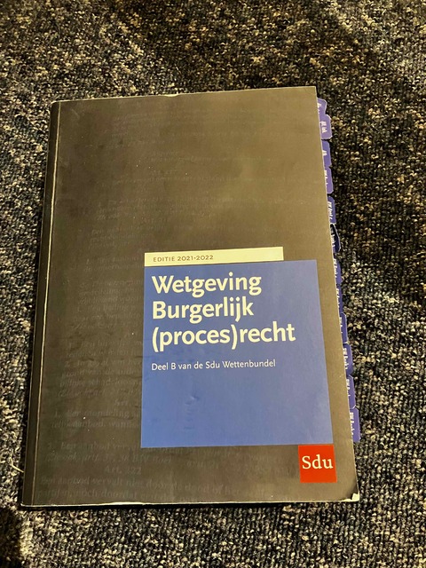9789012407229-Sdu-Wettenbundel-Burgerlijk-procesrecht-2021-2022