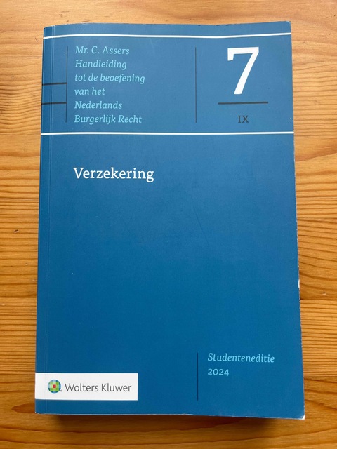 9789013180206-Asser-7-IX-Verzekering--Studenteneditie--2024