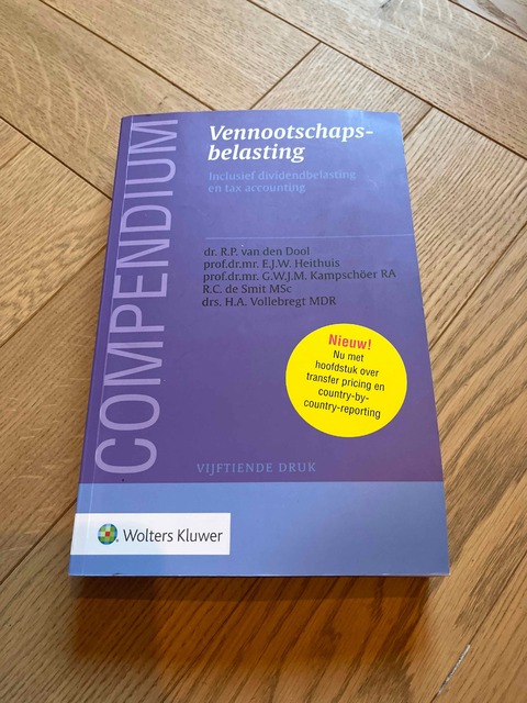 9789013137408-Compendium-Vennootschapsbelasting