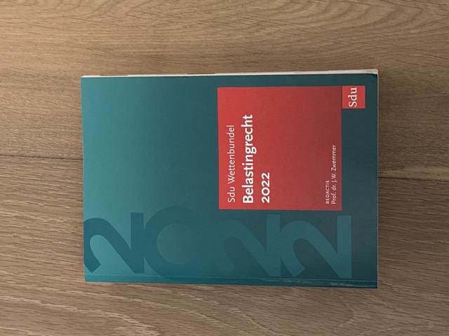 9789012407526-Sdu-Wettenbundel-Belastingrecht-2022