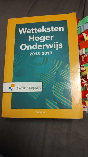 9789001886226-Wetteksten-hoger-onderwijs-2018-2019