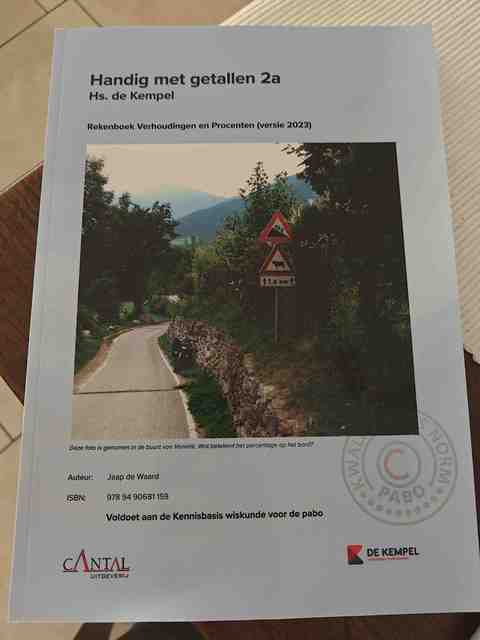 9789490681159-Handig-met-getallen-2a-Hs.-de-Kempel-Verhoudingen-en-Procenten-Rekenwerkboek