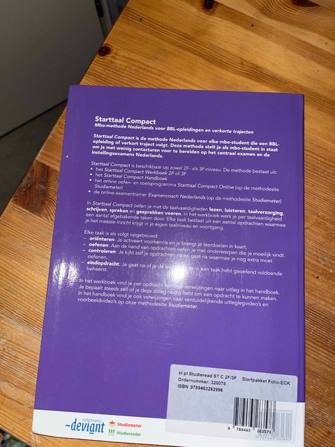 9789463263573-Studiereader-Starttaal-Compact-2F3F-Startpakket-folio-ECK-Handboek