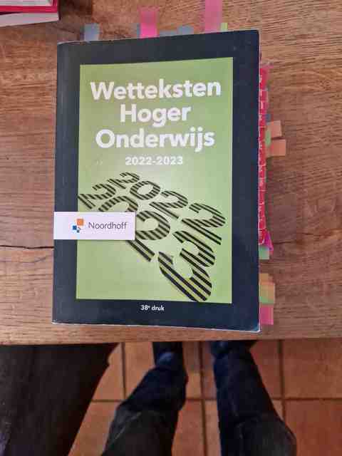 9789001299132-Wetteksten-Hoger-Onderwijs-2022-2023