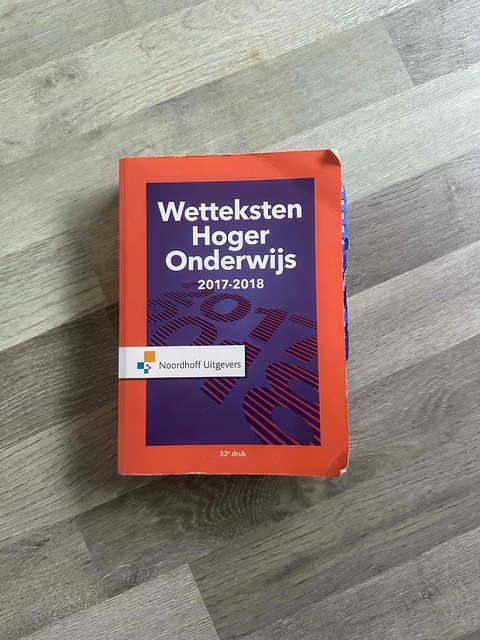 9789001875541-Wetteksten-Hoger-Onderwijs-2017-2018