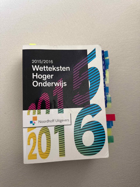9789001846114-Wetteksten-hoger-onderwijs-Editie-2015-2016