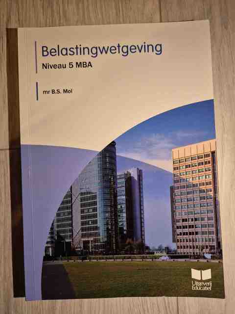9789041511287-Belastingwetgeving-Niveau-5-MBA