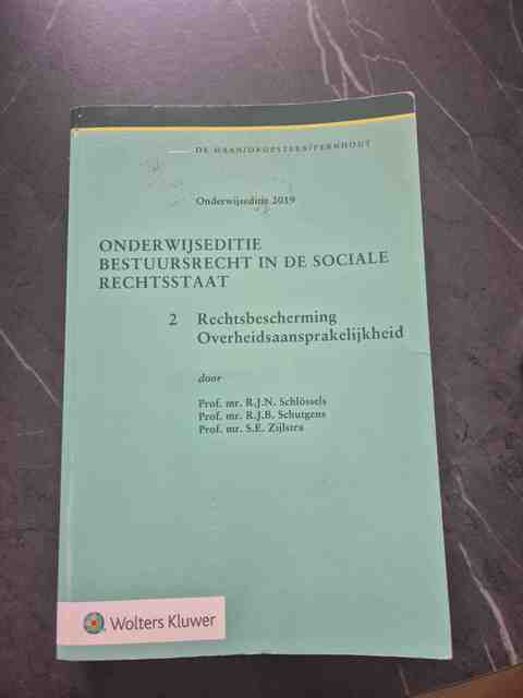 9789013146394-Onderwijseditie-Bestuursrecht-in-de-sociale-rechtsstaat-2.-Rechtsbescherming-Overheidsaansprakelijkheid