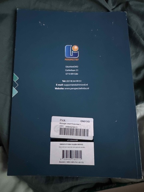 9789463760171-Financieel-1-Manager-retail-niveau-4-kosten-en-winst