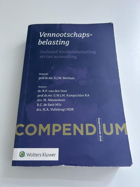 9789013157987-Compendium-Vennootschapsbelasting