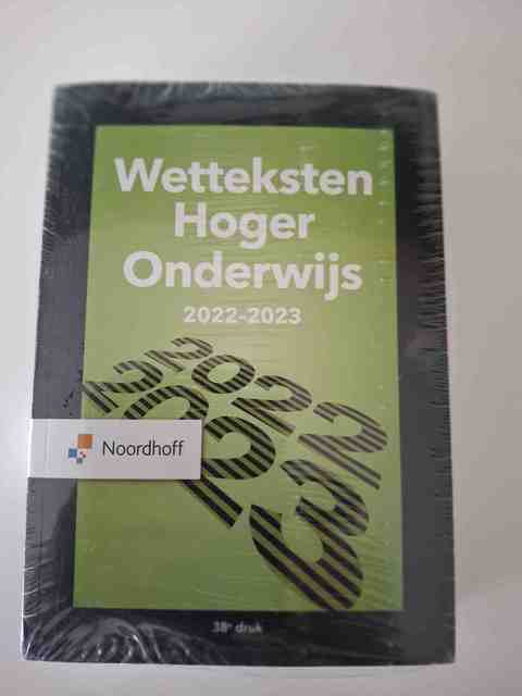 9789001299132-Wetteksten-Hoger-Onderwijs-2022-2023