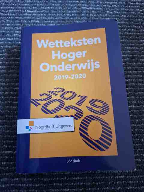 9789001899820-Wetteksten-hoger-onderwijs-2019-2020