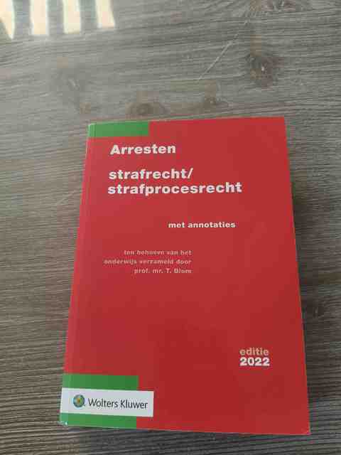9789013167337-Arresten-strafrechtstrafprocesrecht-2022