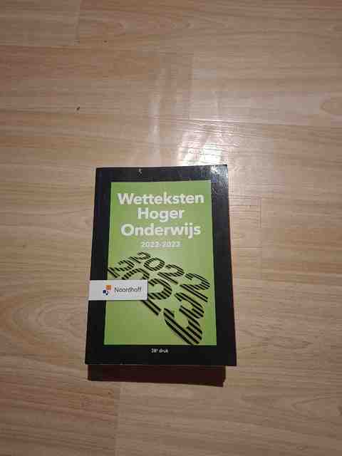 9789001299132-Wetteksten-Hoger-Onderwijs-2022-2023