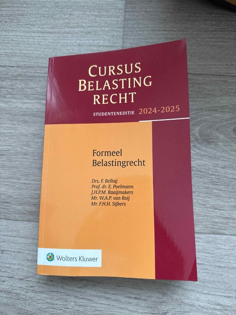 9789013175622-Cursus-Belastingrecht-Formeel-Belastingrecht-2024-2025