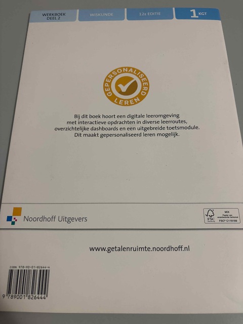 9789001826444-Getal-Ruimte-12e-ed-vmbo-kgt-1-werkboek-deel-2