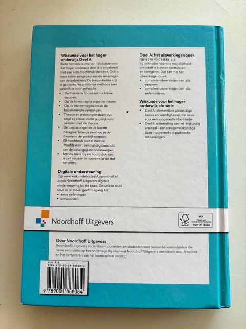 9789001888084-Wiskunde-voor-het-hoger-onderwijs-deel-A