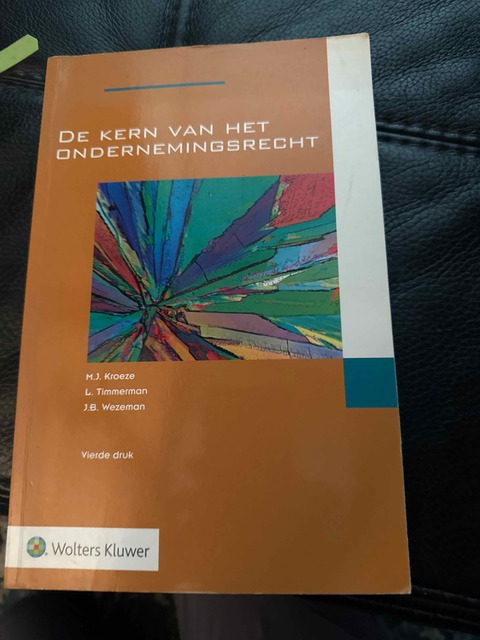 9789013133295-De-kern-van-het-ondernemingsrecht