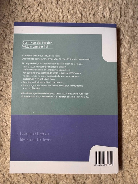 9789006371352-Laagland-literatuur-lezer-45-havo-Leerwerkboek-A