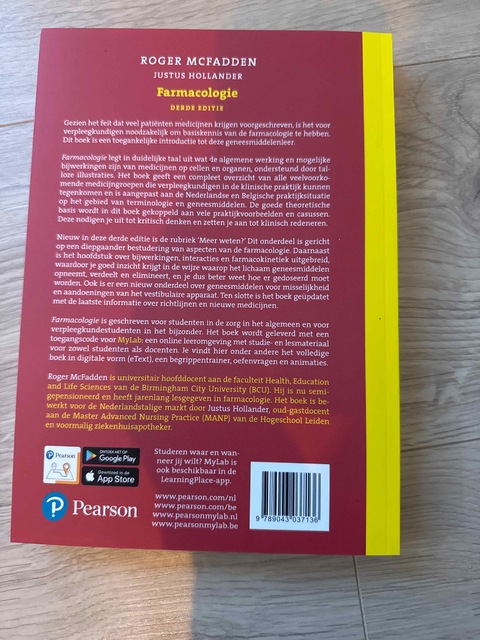 9789043037136-Farmacologie-3e-editie-met-MyLab-NL-toegangscode