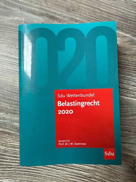 9789012405447-Sdu-Wettenbundel-Belastingrecht-2020