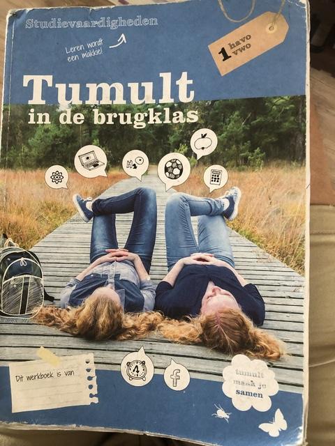 9789461143440-Tumult-in-de-brugklas-studievaardigheden-werkboek-havo-vwo