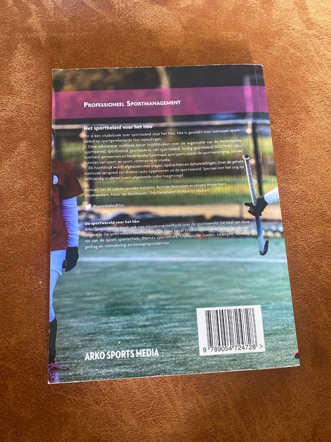 9789054724728-Het-sportbeleid-voor-het-hbo