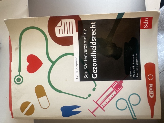 9789012404693-Sdu-Wettenverzameling-Gezondheidsrecht-2019-2020