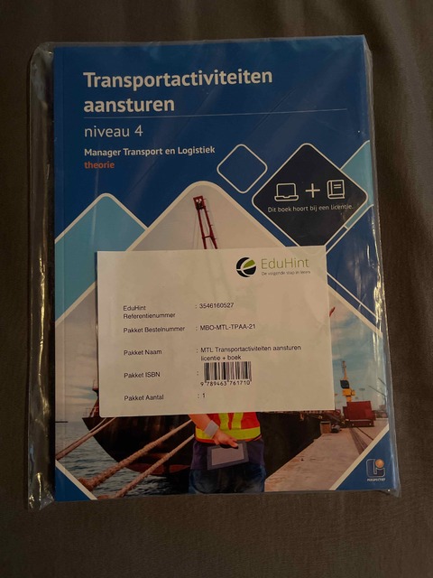 9789463761710-Transportactiviteiten-aansturen-Niveau-4-manager-transport-en-logistiek-Theorieboek